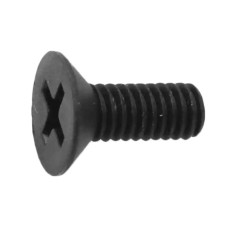 Гвинт пластиковий M4x25 потайна головка, чорний