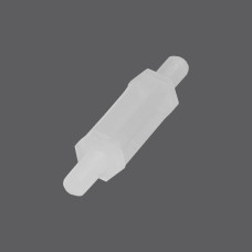 Стійка пластикова гвинт/гвинт М3х5+(2х6) (MM), біла