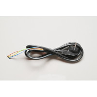 Шнур с вилкой С4.с1 К 4.1 Н05VV-F 3x0.75 (1,5м) черный BS (угловая вилка)