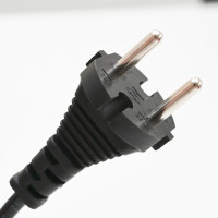 Шнур с вилкой С2.с1 Н05VV-F 2x0.75 (1,5м) черный BS