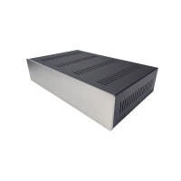 Корпус металлический MiBox с алюминиевой панелью MB-31(Silver) (Ш420 Г260 В90) черный