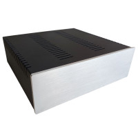 Корпус металевий MiBox з алюмінієвою панеллю MB-19 (Silver) (Ш260 Г252 В80) чорний