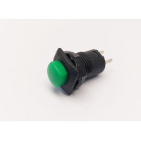 Кнопка DS-225 ЗЕЛЕНАЯ без фиксации, OFF-(ON), 1A/250VAC, 2pin