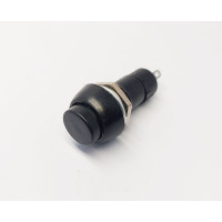 Кнопка PBS-11B ЧОРНА без фіксації, OFF-(ON), 1A/250VAC, 2pin