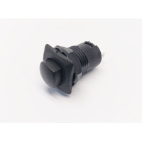 Кнопка DS-225 ЧОРНА без фіксації, OFF-(ON), 1A/250VAC, 2pin