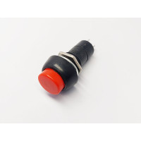 Кнопка PBS-11B КРАСНАЯ без фиксации, OFF-(ON), 1A/250VAC, 2pin