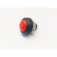 Кнопка PBS-33B КРАСНАЯ без фиксации, OFF-(ON), 1A/250VAC, 2pin
