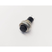 Кнопка DS-316 ЧОРНА без фіксації, OFF-(ON), 0.5A/250VAC, 2pin