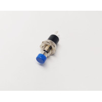 Кнопка PBS-105 СИНЯ без фіксації NO, OFF-(ON), 0.5A/250VAC, 2pin