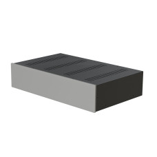 Корпус металевий MiBox з алюмінієвою панеллю MB-31 (Ш420 Г260 В90) чорний