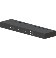 Шасі MiBox для гітарного підсилювача на 100 Вт, модель MB-100GA (Ш710 Г180 В64) чорний
