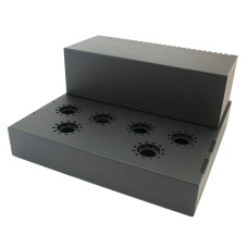 Шасси лампового усилителя звука MiBox, модель 6x-UNIVERSAL v.17.01.2021 (Ш364 Г334 В176(66)) черный