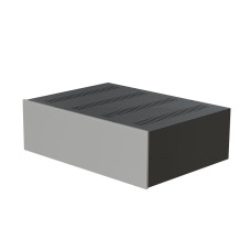 Корпус металевий MiBox з алюмінієвою панеллю MB-32 (Ш430 Г310 В132) чорний