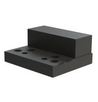 Шасі лампового підсилювача звуку MiBox, модель 9x-UNIVERSAL v.06.03.2021 (Ш400 Г344 В176(66))) чорний