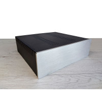 Уцінка. Корпус металевий MiBox з алюмінієвою панеллю MB-19 (Silver) (Ш260 Г252 В80) чорний