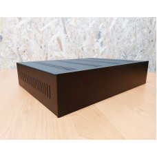 Корпус металлический MiBox с алюминиевой панелью MB-20 (Black) (Ш420 Г310 В90) черный