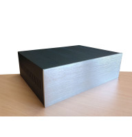 Корпус металевий MiBox з алюмінієвою панеллю MB-32 (Silver) (Ш430 Г310 В132) чорний