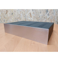 Корпус металевий MiBox з алюмінієвою панеллю MB-20 (Silver) (Ш420 Г310 В90) чорний