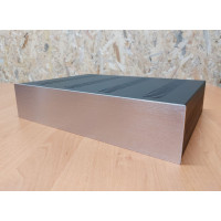 Корпус металлический MiBox с алюминиевой панелью MB-20 (Silver) (Ш420 Г310 В90) черный