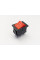 Переключатель клавишный KCD1-202-1, 2 группы, ON-OFF, 6 pin, 6A 250VAC/10A 125VAC, красный