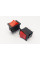 Переключатель клавишный KCD1-202-1, 2 группы, ON-OFF, 6 pin, 6A 250VAC/10A 125VAC, красный
