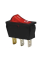 Переключатель клавишный KCD3-101N-5 с подсветкой 3pin красный