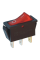 Переключатель клавишный KCD3-101N-5 с подсветкой 3pin красный