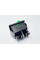Переключатель клавишный IRS-201-1C, с подсветкой, 2 группы, ON-OFF, 4 pin, 16A 250VAC, зеленый