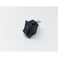Переключатель клавишный KCD5-101, 1 группа, ON-OFF, 2 pin, 3A 250VAC, черный