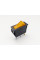 Переключатель клавишный KСD3-101N, с подсветкой, 1 группа, ON-OFF, 3 pin, 15A 250VAC, желтый