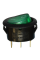 Переключатель клавишный KCD1-101N-9 овальный с подсветкой ON-OFF 3pin зеленый