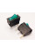 Переключатель клавишный KСD3-101N, с подсветкой, 1 группа, ON-OFF, 3 pin, 15A 250VAC, зеленый