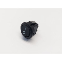 Переключатель клавишный KCD5-101-2, 1 группа, ON-OFF, 2 pin, 3A 250VAC/6A 125VAC, черный