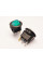 Переключатель клавишный KCD1-101N-8, с подсветкой, 1 группа, ON-OFF, 3 pin, 6A 250VAC/10A 125VAC, зеленый