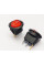 Переключатель клавишный KCD1-101N-8, с подсветкой, 1 группа, ON-OFF, 3 pin, 6A 250VAC/10A 125VAC, красный