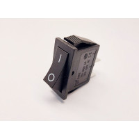 Переключатель клавишный KCD3-101, 1 группа, ON-OFF, 2 pin, 15A 250VAC, черный