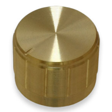 Ручка для змінного резистора R-11 під золото (D=23мм H=17мм), алюміній
