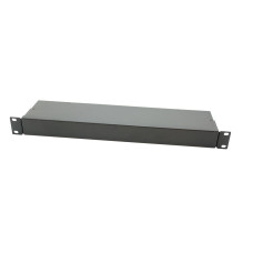 Корпус металевий MiBox Rack 1U, модель MB-1100S (Ш483(432) Г102 В44) чорний