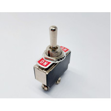 Тумблер KN3(С)-103A, 1x3 (3с), 32x16x19mm, 1 група, 3 положення, ON-OFF-ON, SPDT, 3 pin, 10A 125VAC / 6A 250VAC, виводи під гвинт