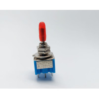Тумблер MTS-203, 2x3 (6с), 12.5x12x9.5mm, 2 группы, 3 положения, DP3T, ON-OFF-ON, 6 pin, 3A 250VAC, под резьбу М6*0,75