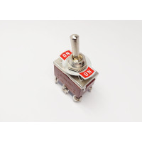 Тумблер 2х2 (6с) E-TEN1321 32x20x21мм, виводи під гвинт, ON-ON, 15A/250VAC